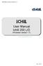 User Manual Ichill 200 L/D (Firmware version 1.7)