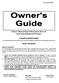 Owner s Manual-Futura Silver Series 16 Cu. Ft. Dual Temp Refrigerator/Freezers OWNER S INSTRUCTIONS READ THIS BOOK!