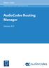 AudioCodes Routing Manager