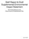 Staff Report & Draft Supplemental Environmental Impact Statement Amendments to the Pierce County Comprehensive Plan