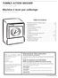 TUMBLE ACTION WASHER. Machine à laver par culbutage. Use & Care Guide. Guide de L utilisateur. Table of Contents ENGLISH