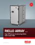 New Features RIELLO ARRAY. v2.0. High Efficiency Condensing Boiler MBH.