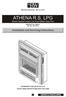 ATHENA R.S. LPG. Room Sealed Inset Live Fuel Effect Gas Fire. PRODUCT No. A99011 G.C. No Installation and Servicing Instructions