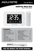 Intelli-Time Alarm Clock model 13041CAUDI