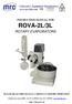INSTRUCTION MANUAL FOR ROVA-2L/3L ROTARY EVAPORATORS PLEASE READ THIS MANUAL CAREFULLY BEFORE OPERATION