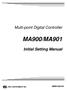 Multi-point Digital Controller MA900/MA901. Initial Setting Manual IMR01H03-E4 RKC INSTRUMENT INC.