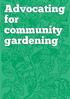 Advocating for community gardening