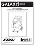 GALAXY 2000CX-HR PROFESSIONAL 12 GALLON CARPET EXTRACTOR OWNER S/OPERATOR S MANUAL 2000FX-HR   PROUDLY DESIGNED AND MANUFACTURED BY