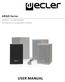 ARQIS Series CABINET LOUDSPEAKERS. Architectural Loudspeaker Cabinets USER MANUAL