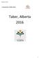 Welcome to Taber. Community Profile Book. Taber, Alberta 2016