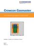 Crowcon Gasmaster. 1 to 4 channel gas detection control panel. Installation, Operation and Maintenance Manual