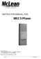 M52 3-Phase INSTRUCTION MANUAL FOR: McLean Thermal Business Park Blvd. N Champlin, MN Tel: Fax: