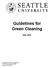 Guidelines for Green Cleaning May 2009