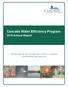 Cascade Water Efficiency Program 2015 Annual Report