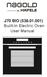 J70 BIO ( ) Built-In Electric Oven User Manual