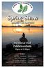 Spring Show. Saturday 13th April Memorial Hall Piddletrenthide. Open at 2.00pm