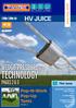 TECHNOLOGY WEDGE PRESSURE HV JUICE PAGES 2 & 3. Pop-N-Work Pop-Up Tents PAGE 5. June/July This Issue.