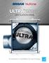 Ultra SERIES. A revolution in ventilation fan technology