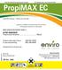 PropiMAX EC. A systemic, emulsifiable concentrate fungicide for the control of the diseases mentioned on crops as listed.