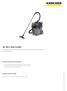NT 35/1 Tact (110V) Multi-purpose wet & dry vacuum cleaner with Tact automatic filter clean system for heavy duty dust extraction.