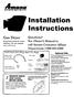 Installation. Instructions. Gas Dryer. Questions? See Owner's Manual or call Amana Consumer Affairs Department DRYER DRUM