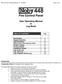 Noby-448 User Operating Manual & Log Book Page 1 of 12. Fire Control Panel. User Operating Manual & Log Book