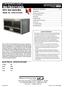 OPERATING INSTRUCTIONS. KFC Hot Hold Bin. Model No. DHB-KFC3GB ELECTRICAL SPECIFICATIONS