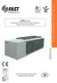 LVN Series. Trattamento dell aria SELECTION, INSTALLATION AND MAINTENANCE MANUAL