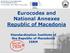 Eurocodes and National Annexes Republic of Macedonia