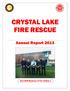 Crystal Lake Fire Rescue Department 2013 Annual Report