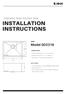 Model SD2318. Stainless Steel Kitchen Sink INSTALLATION INSTRUCTIONS DIMENSIONS FEATURES