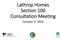 Lathrop Homes Section 106 Consultation Meeting. October 4, 2016