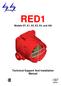 RED1. Technical Support And Installation Manual. Models ST, E1, E2, E3, E4, and 420. Approved
