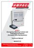 EvacU Emergency Warning Control and Indicating Equipment (Occupant Warning Systems) Technical Manual MAN3072-5