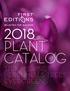 2018 PLANT CATALOG. FirstEditions.com 1