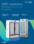 VWR Laboratory Refrigerators and Freezers
