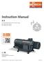 Instruction Manual. Oil-Lubricated Rotary Vane Vacuum Pumps RA 1000 B, RA 1600 B RC 1000 B, RC 1600 B