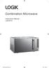 Combination Microwave. Instruction Manual L25CS10