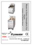 Master Jet Series Atmospheric Gas. Fryers * * Installation and Operation Manual. Series 35, 45, CF & J1C