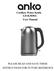 Cordless Water Kettle LD-K3030A User Manual