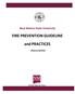 FIRE PREVENTION GUIDELINE. and PRACTICES