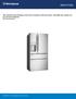 702L Stainless steel FlexSpace french door refrigerator with dual freezer, SmartSplit door design and ice and water dispenser.