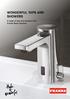 WONDERFUL TAPS AND SHOWERS. A range of taps and showers from Franke Water Systems