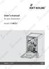 User s manual. for your dishwasher. Modell: GS452VI. Version: 1.1 /