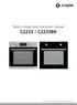 Built-in single oven instruction manual C2233 / C2233BK. Contact Caple on or for spare parts