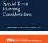 THE UNIVERSITY OF TEXAS AT SAN ANTONIO. Special Event Planning Considerations