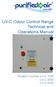 UV-C Odour Control Range Technical and Operations Manual