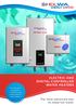 ENERGY SA ERS ELECTRIC AND DIGITAL CONTROLLED WATER HEATERS. The most advanced way to make hot water