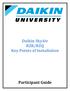 Daikin SkyAir RZR/RZQ Key Points of Installation