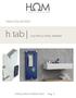 HOM COLLECTION. h tab ELECTRICAL TOWEL WARMER. INSTALLATION INSTRUCTION Pag. 2